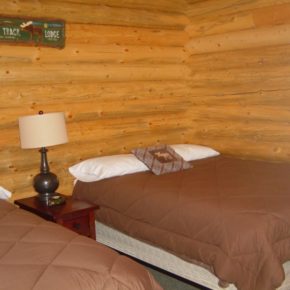 bedroom in cabin.